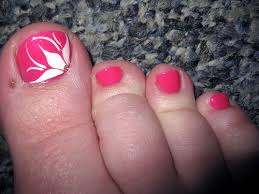 Trendy nails nail designs spring new nail art pink nails nail colors fabulous nails short. Pink Flower Pedicure Toe Nail Art Design Sheplanet