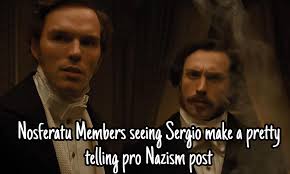 Well this is interesting… Didn't take Sergio for a Nazi, but here we are.  Now he's even more pathetic than I thought.