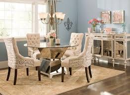 Mirage 48 Glass Dining Table Chic Dining Room Elegant Dining Room Round Glass Dining Room Table