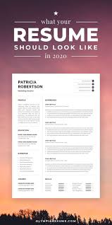 Professional 1 Page Resume Template Modern One Page Cv Word Mac Pages Minimalist Design Developer Designer Marketing Patricia Professional Resume Examples Basic Resume Examples Basic Resume