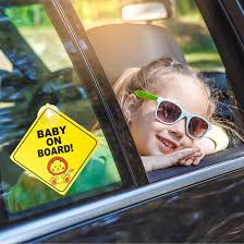 Plabbdpl Baby On Board Car Warning Signs