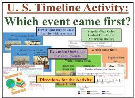 This Is Not Your Typical Timeline Review Activity It Was Able To Be A Competition And An Engaging History Timeline American History Timeline Teaching History