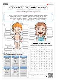 Ficha Cuerpo Humano Atividades Em Espanhol Aula De Espanhol Ensino De Espanhol