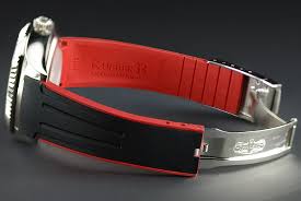 The crimson red vulcan watch strap looks great on the rolex explorer ii for a much more sporty look. Rubber B Watch Straps For The Rolex Sky Dweller Ablogtowatch