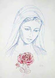 Pin By Tilcia Monteza On Immagini Sacre Virgin Mary Art Jesus Drawings Mother Mary Images