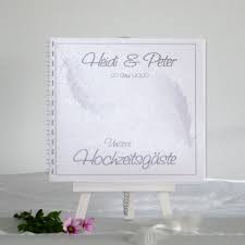 Gästebuch zur hochzeit selbst gestalten. Gastebuch Federn Grau Kartencrew De