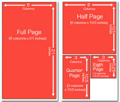 different sizes for newspaper display ad newspaper