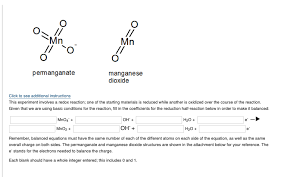 Mno 2 + 4 hcl → mncl 2 + 2h 2 o + cl 2. Mn Mn Permanganate Manganese Dioxide Click To See Chegg Com
