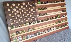 This was a quick easy build made out ultimate us flag challenge coin holder diy this video outlines the process of building a us flag. American Flag Coin Rack Inventables