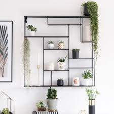 Bruka Design Wandregal Schwarz 80x80 Cm Metall Wandregal Regal Wandregal Metall