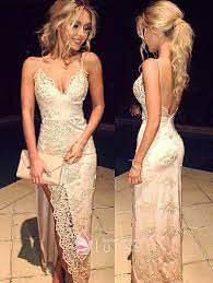 Custom Made Dresses Wedding And Prom Gowns Online Spaghetti Strap Prom Dress Backless Prom Dresses Straps Prom Dresses