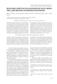 Distancia línea recta, longitud del segmento. Pdf Relaciones Geneticas En Localidades De Salta Argentina Que Reflejan Las Medidas De Distancia Genetic Relationships In Communities Of Salta Argentina What Do The Measures Of Distance Reflect