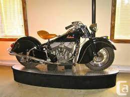 Vintage Indian Motorcycles Indian Chief Vintage 1947 Motorcycle In Calgary Alberta For Sale Vintage Indian Motorcycles Indian Motorbike Indian Motorcycle