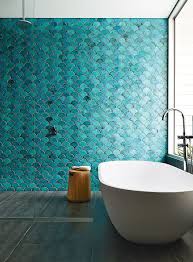 Feel like you're ready to start painting? Blue Green Bathroom Tiles The Style Files Green Tile Bathroom Blue Green Bathrooms Stylish Bathroom