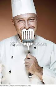 Portrait Of Chef Holding Spatula Chef De Cuisine Chef Etoile Cuisine