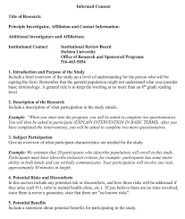 Please review basic elements of informed consent for additional information.informed consent document. Free Research Informed Consent Forms Templates Word Pdf
