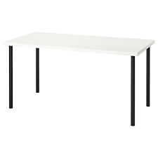 Linnmon Adils Table Blanc Noir 150x75 Cm Ikea Ikea Table Ikea Table