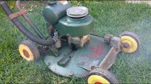 Any form of machine, having rotating blades, used to cut the victa lawn mower was invented in 1952, in concord a suburb of sydney, australia, by mervyn victor richardson. 1959 Classic Victa 18 Lawn Mower Starting And Running Youtube