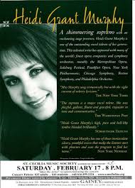 Heidi Grant Murphy Signed Opera Concert Event Publicity 7x10 Photo #1