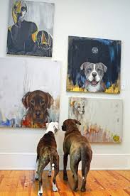 Heather Jeff S Art And Dog Friendly Modern Eclectic Dog Paintings Dog Art Animal Paintings