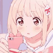 Pinterest studdedguccibelt ♡ aesthetic anime. Cute Anime Girl Gifs Tenor
