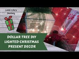 In this diy tutorial, we will show you how to make christmas decorations for your home. Easy Dollar Tree Diy Lighted Christmas Present Decor Youtube Dollar Tree Christmas Diy Christmas Lights Light Up Christmas Presents