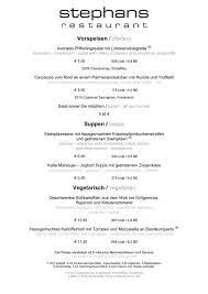 Die imposante frauenkirche mit dem gigantischen kuppelbau ist ein schönes fotomotiv. Speisekarte Stephans Restaurant Holiday Inn Dresden