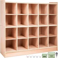 Happybuy Cubby Wooden Storage Unit 20 Cubby Storage Unit Classroom 30 Inch High Plywood Wooden Cubbies For Classroom In 2020 Wooden Cubby Cubby Storage Wooden Storage