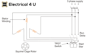 A star delta starter wiring diagram 3 phase motor. Star Delta Starter Circuit Diagram Working Principle Theory Electrical4u