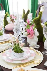 21 Beautiful Easter Table Setting Ideas Jane At Home Easter Table Settings Colorful Easter Table Easter Table Decorations