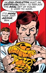 Thing's exoskeleton (power simulator, Fantastic Four stories)