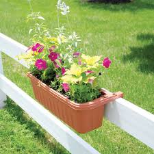 Self watering window boxes on deck rails. Bama Adjustable Railing Planter 24 Inch Light Green Patio Lawn Garden Co Gardening