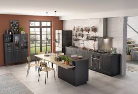 Cuisine Esprit Bistrot Modele De Cuisine Bistro Par Socoo C En 2020 Cuisine Bistro Cuisine Noire Et Bois Decoration Cuisine Moderne