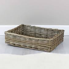 For ideas of how to use hampers or baskets in modern bathrooms or throughout your home, see our inspiration galleries. Antique Wash Wicker Hamper Basket Tray The Basket Company