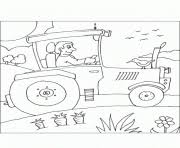 Vous avez besoin d'un tracteur d'occasion ? Coloriage Tracteur John Deere Dessin Tracteur A Imprimer