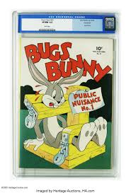 Cartoons) and voiced originally by mel blanc. Four Color 33 Bugs Bunny Public Nuisance No 1 Vancouver Lot 3576 Heritage Auctions