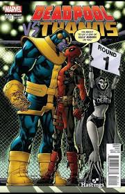 Black Bolt Vs Thanos Comic Deadpool Vs Thanos 1 Variant Cover Hastings Exclusive Deadpool Comic Deadpool Marvel Deadpool