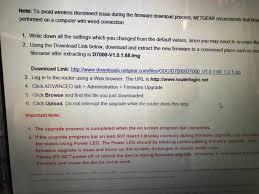 Solved Trying To Go Back To Previous Version Of Firmware Netgear Communities