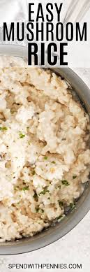 Easy Mushroom Rice Ready In 15 Mins Spend With Pennies