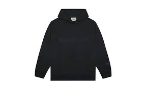 Shop the latest fear of god essentials at end. Fear Of God Essentials 3d Silicon Applique Pullover Hoodie Dark Slate Stretch Limo Black Sneakin
