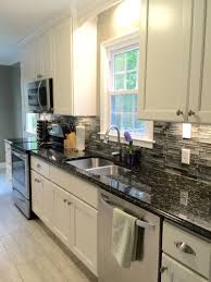 My Beautiful Galley Style Kitchen Renovation With Allen Roth Shimmering Lights Glass Backsplash From Lo Kitchen Renovation Kitchen Design Galley Style Kitchen