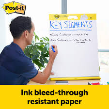 Post It Portable Two In One Flip Chart And Dry Erase White