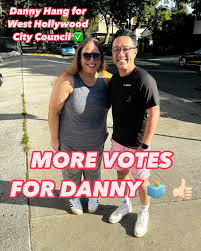More votes for #TeamDanny! Thank you @nychrissy29 and Rick for voting Danny  Hang for West Hollywood City Council! #Hang4WeHo #WeHo #GOTV Please visit  our website to learn more about our campaign for