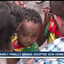 Anderson family finally brings adopted son home