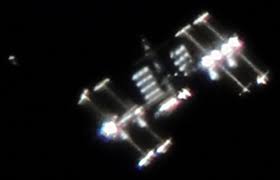 Image result for international space station through telescope