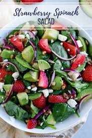 Strawberry Spinach Salad With Feta Recipe Spinach Strawberry Salad Spinach Salad Salad Recipes For Dinner