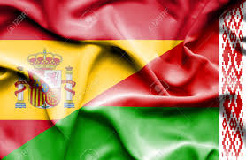Bielorrusia national flag in grunge style design. Waving Flag Of Belarus And Spain Stock Photo Picture And Royalty Free Image Image 54418126
