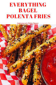 Creamy polenta finished with truffle oil & parmesan (meat free, gluten free). Everything Bagel Spiced Polenta Fries Meatless Monday