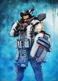 Apex Legends Character Poses Gibraltar Displate Artwork By Artist Alexandros Iosifidis Part Of A Set Based On Characte Character Poses Poster Prints Legend