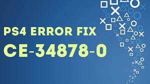 Ps4 Easy Fix Error Ce 34878 0 An Error Occurred In The Following Application Youtube